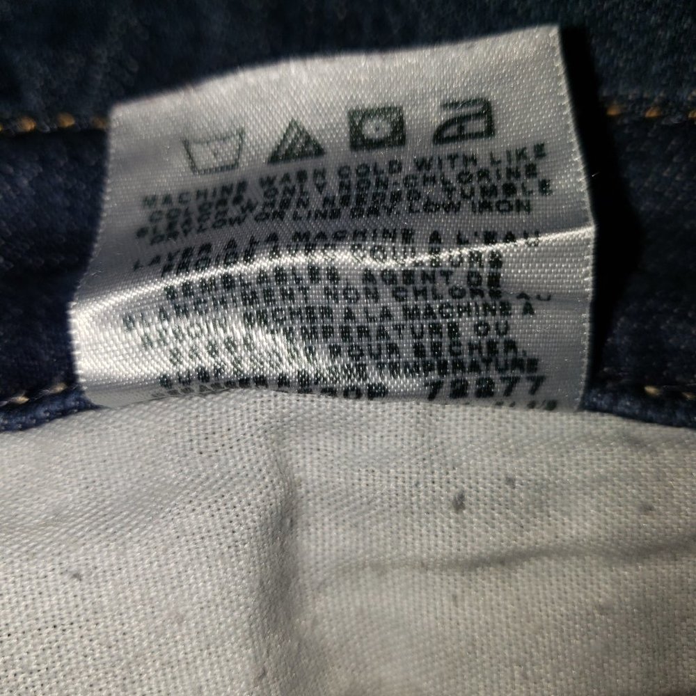 Cabelas 16 Regular Stretch Straight Leg Denim Jeans Dark Wash Blue 16R - Picture 9 of 9